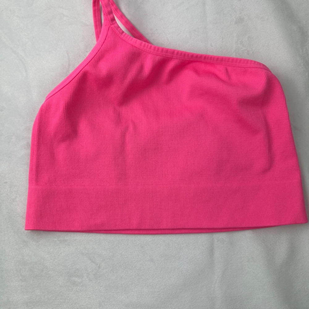 No Boundaries' Ribbed One-Shoulder Brami